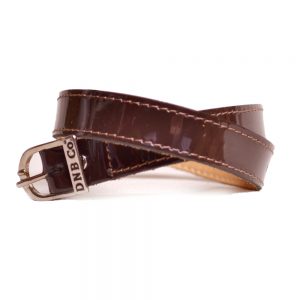 Patent Brown Spur Strap