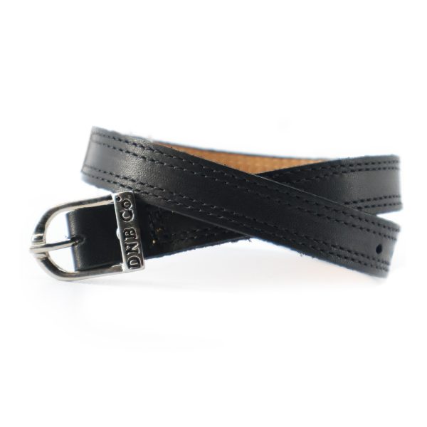 Vitello Black Garter Straps