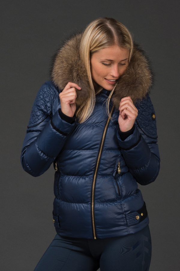 The Geovana Coat - Petrol Blue