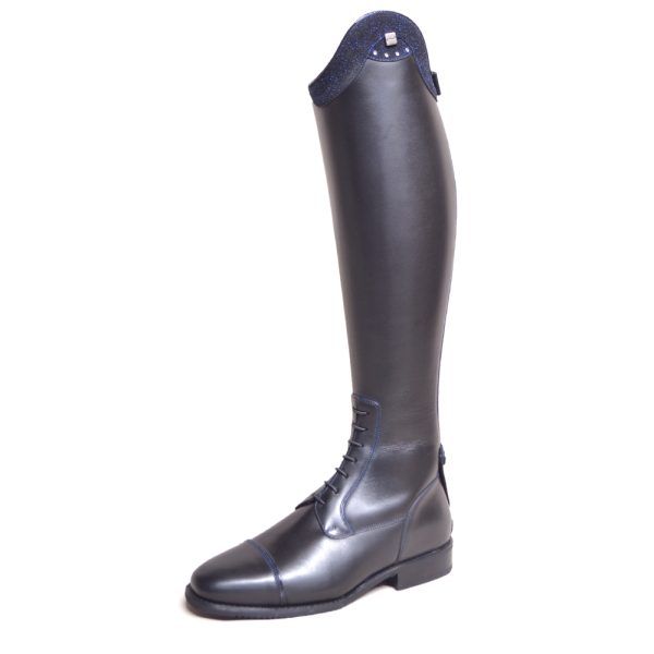 DonaDeo Julia Vitello Black Stardust Electric Blue