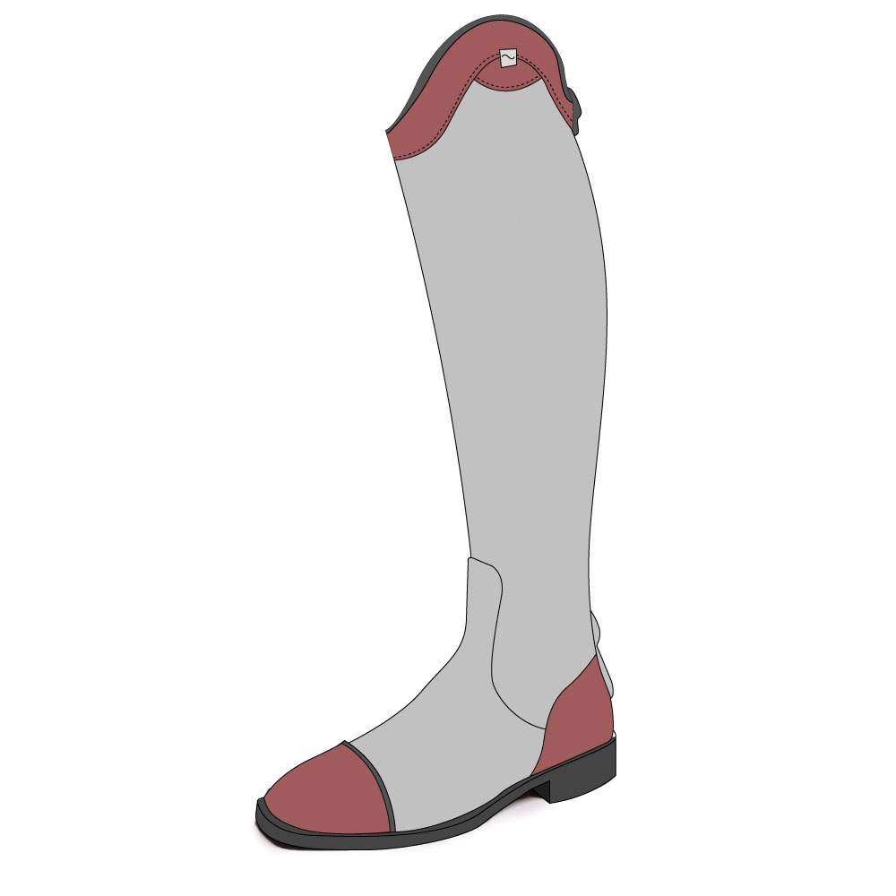 Top section leather on toe & heel